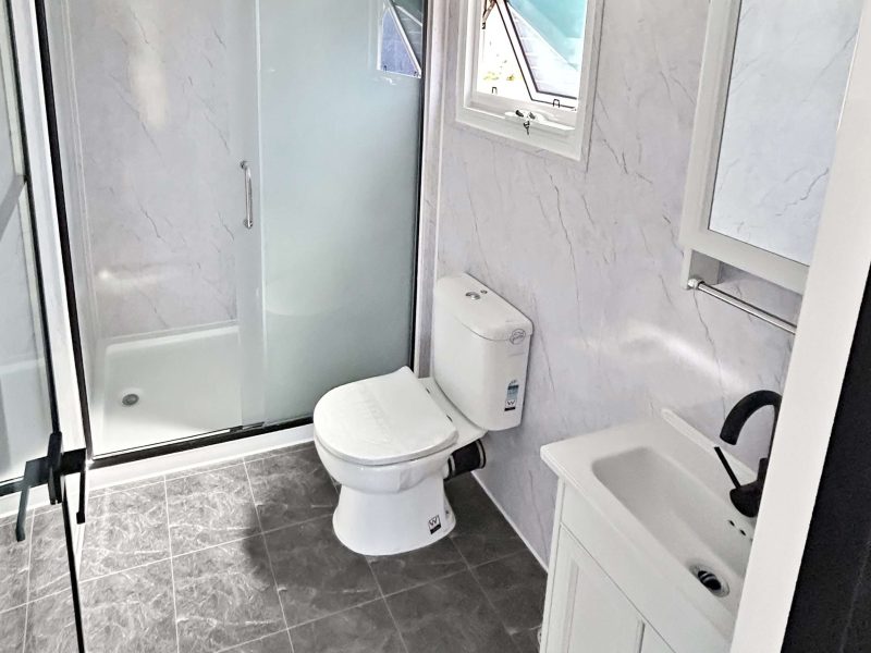 Bathroom layout of a unit